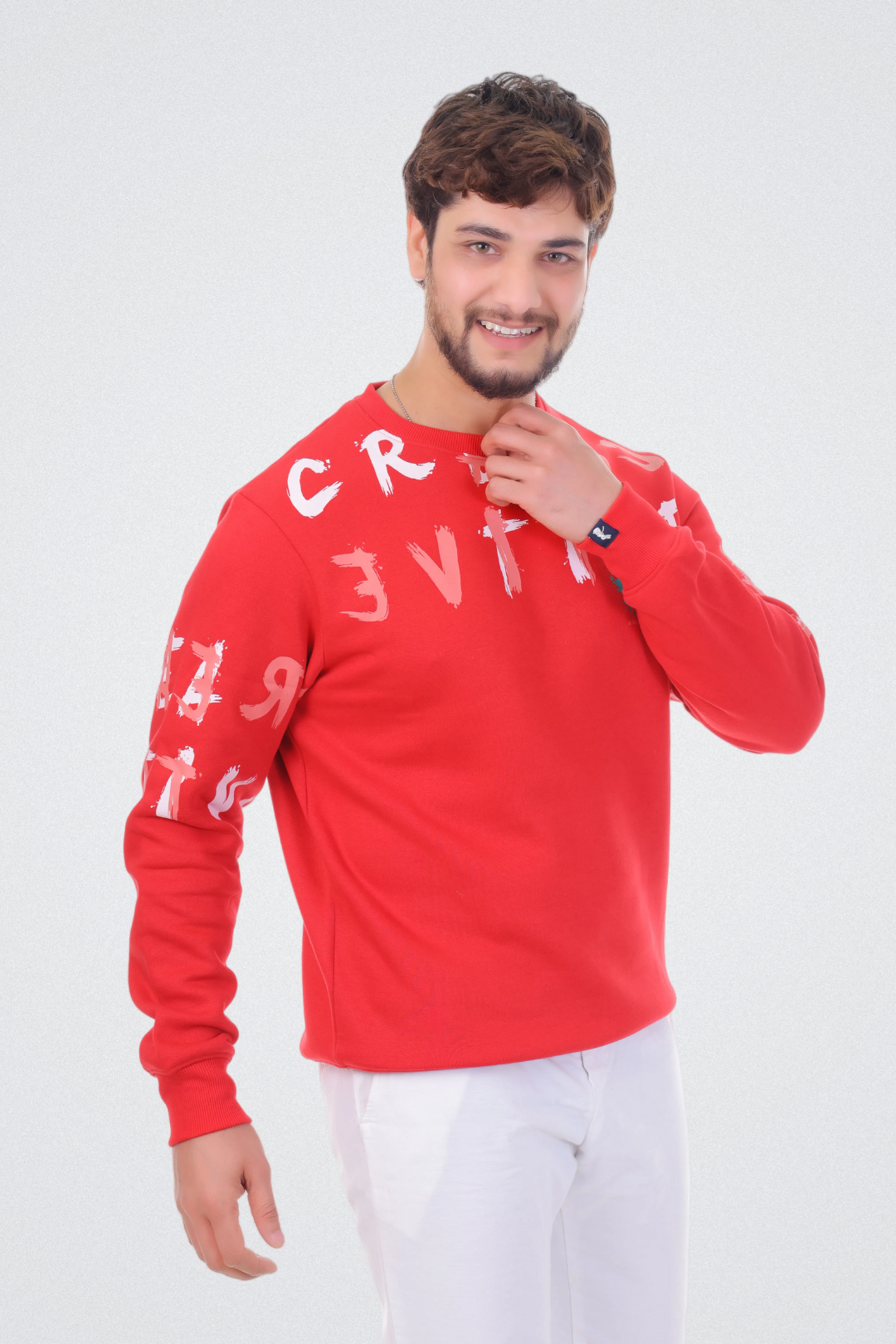Creative Graphic Print Sweatshirt