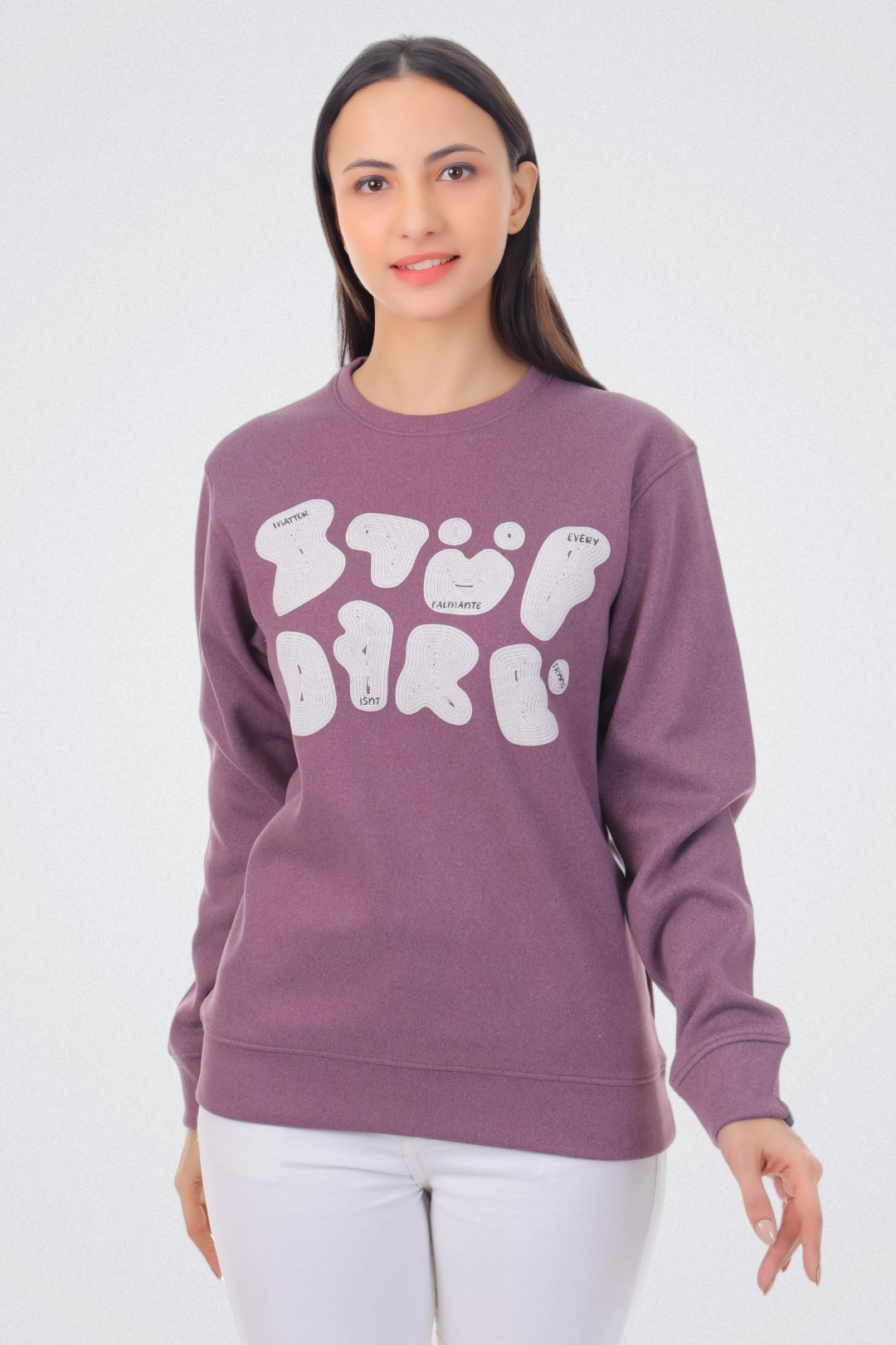 Abstract Typography Art Sweatshirt