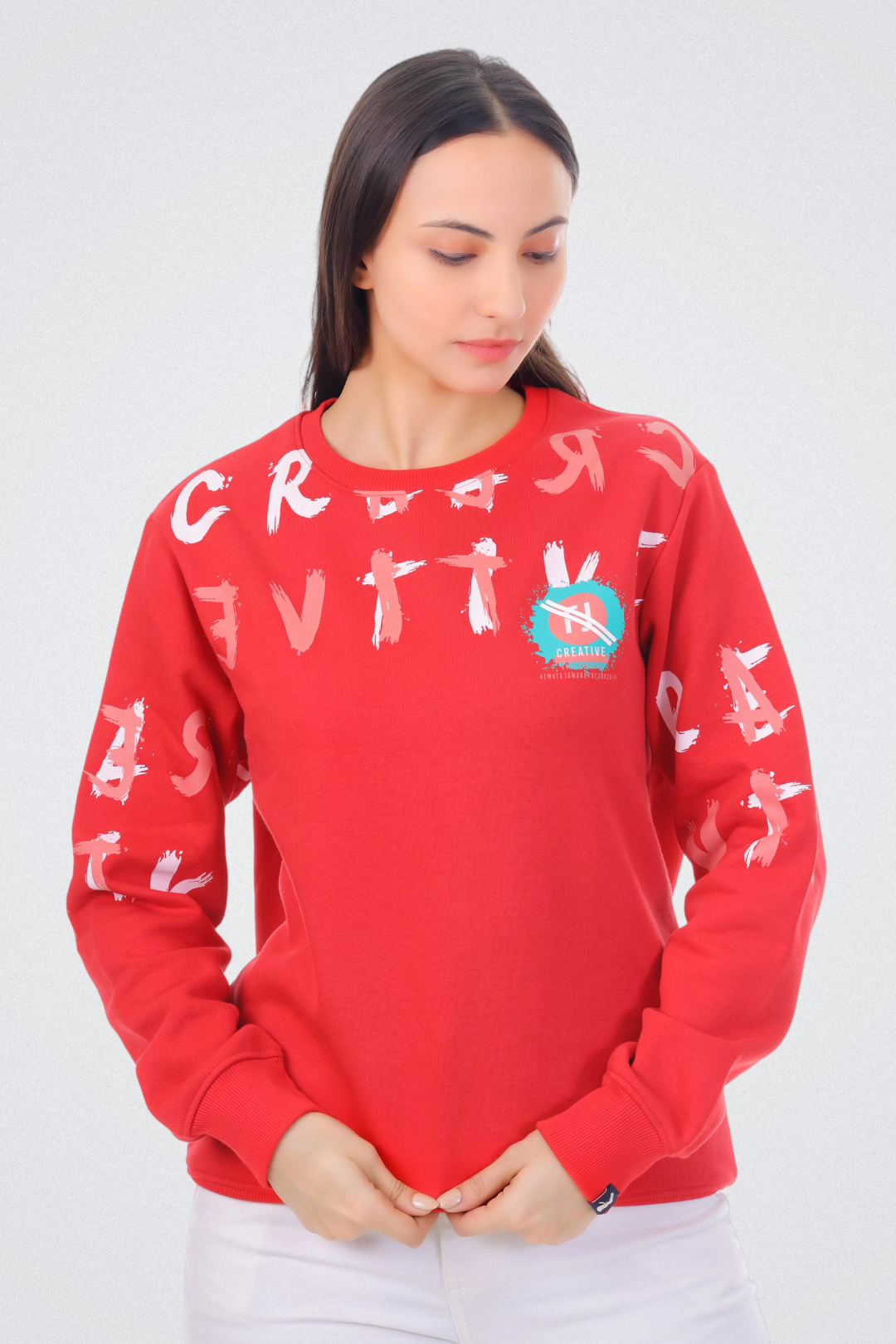 Creative Graphic Print Sweatshirt