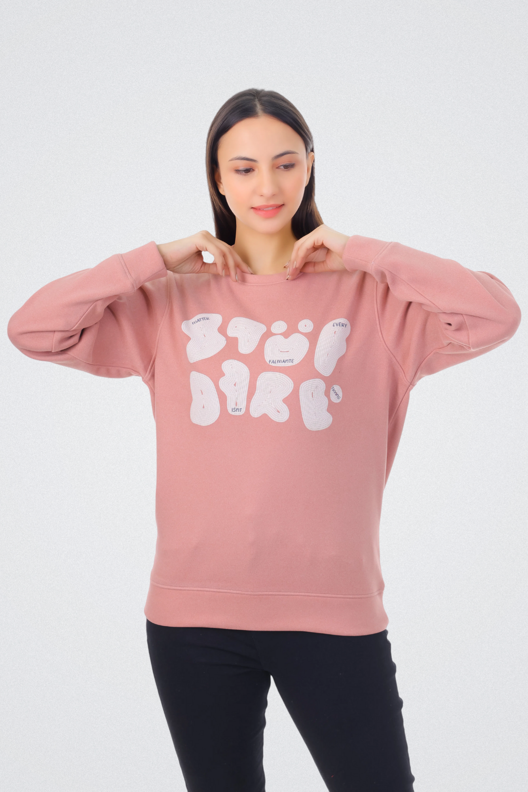 Abstract Typography Art Sweatshirt
