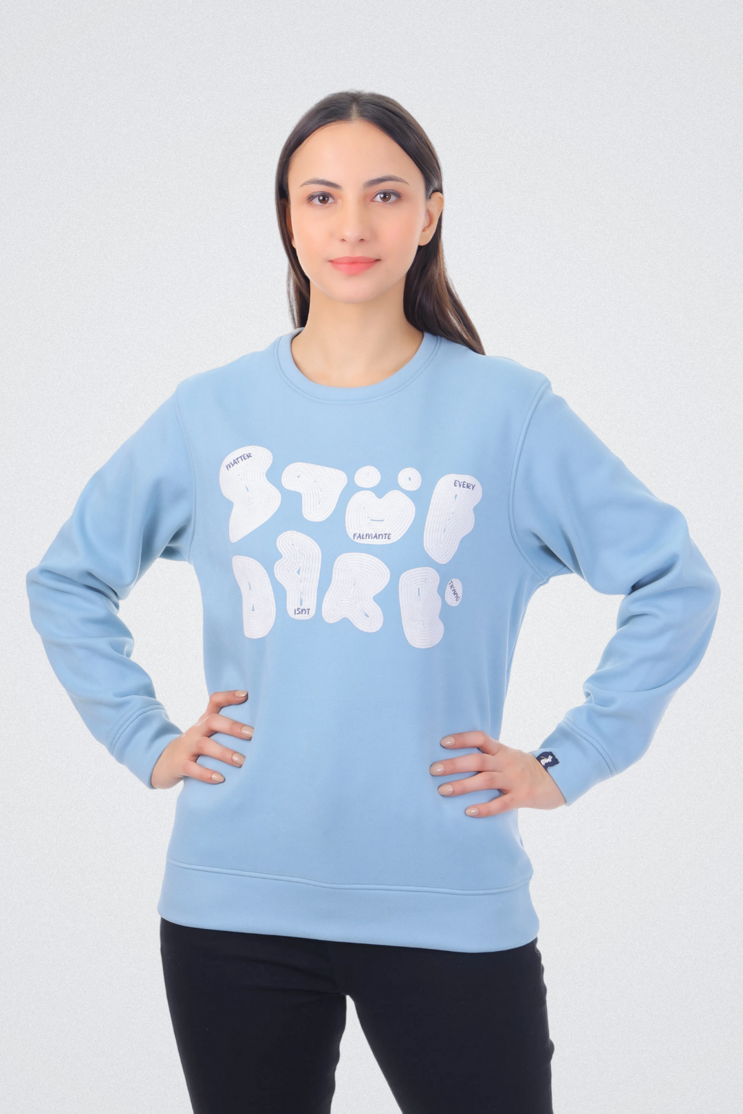 Abstract Typography Art Sweatshirt
