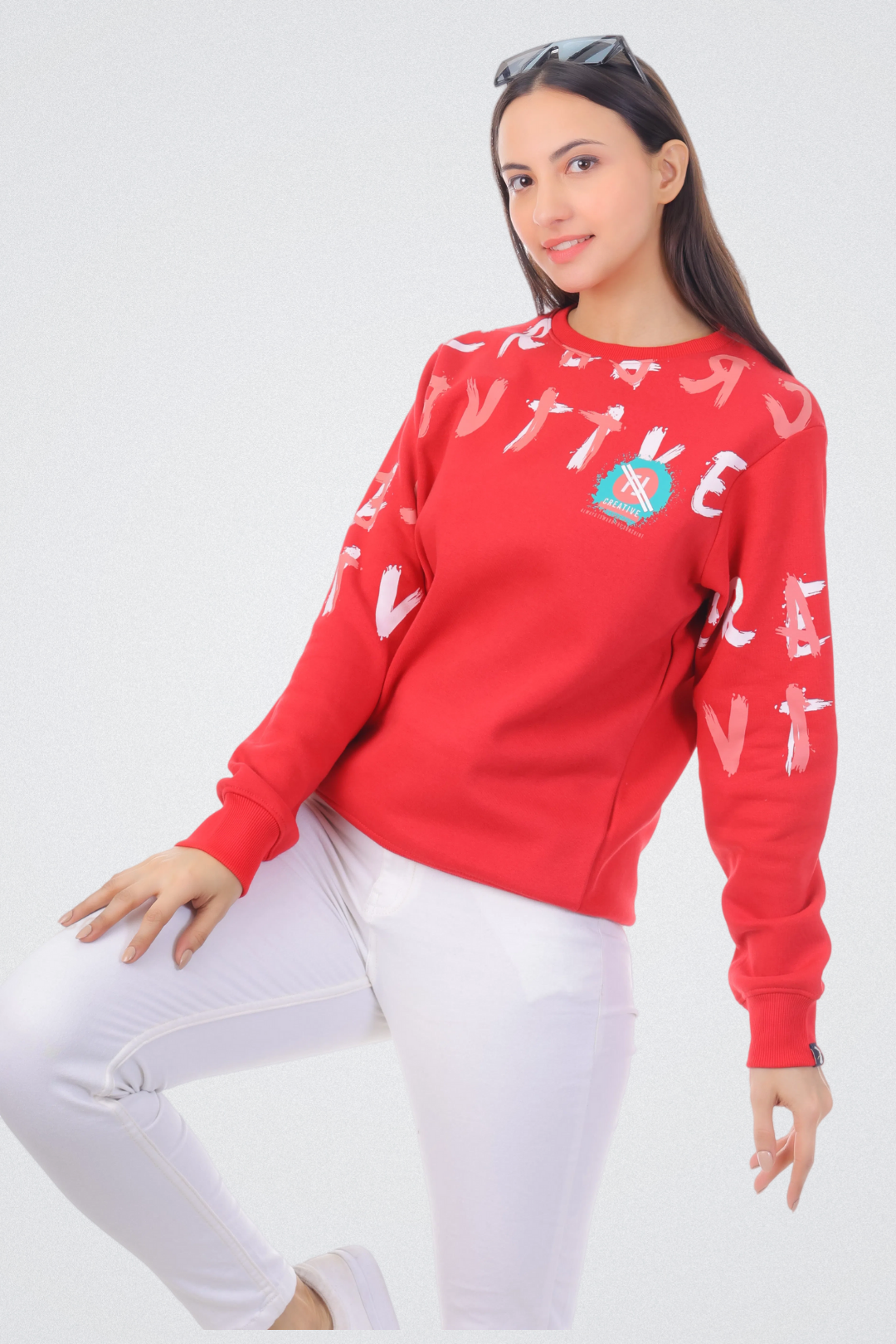Creative Graphic Print Sweatshirt