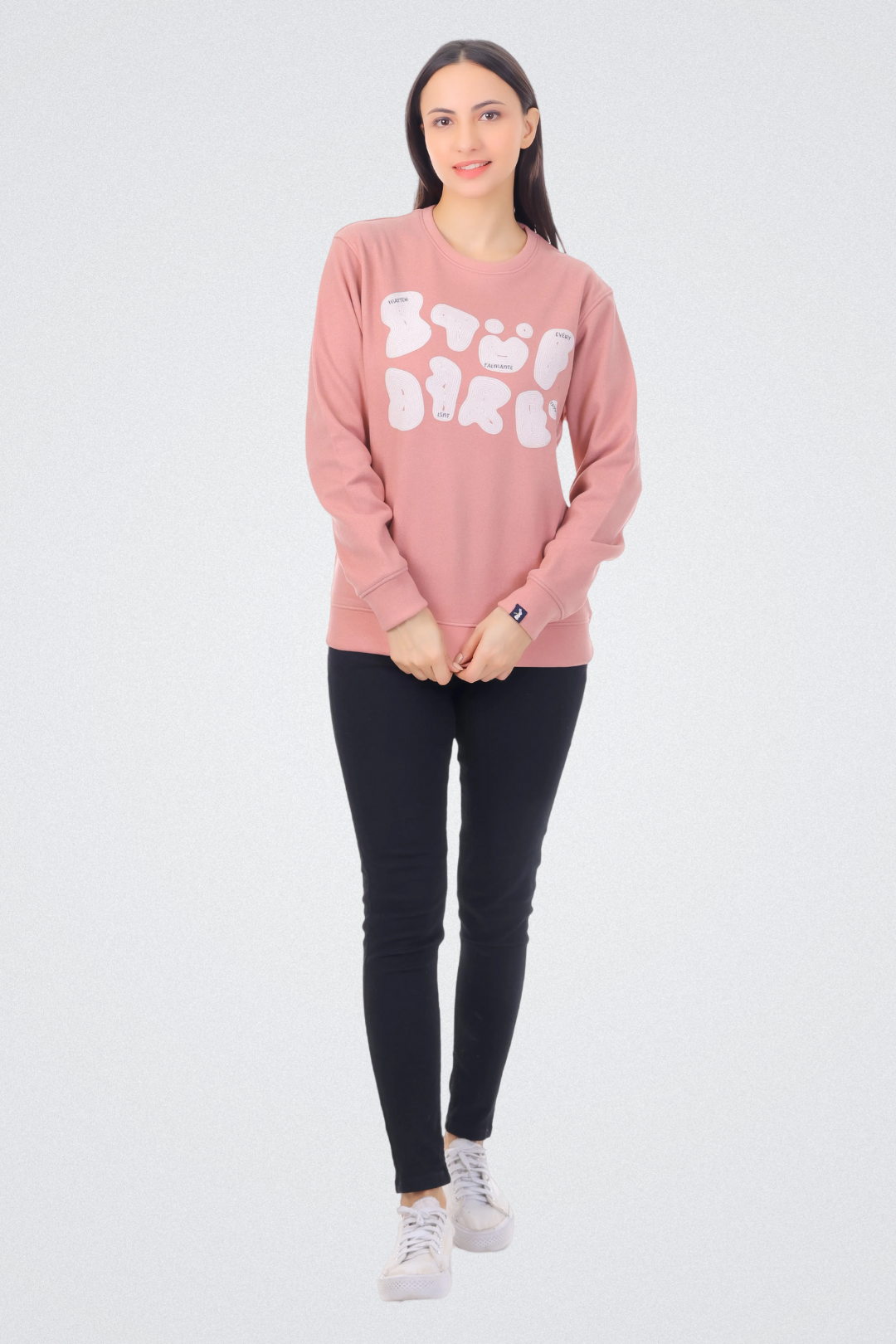 Abstract Typography Art Sweatshirt