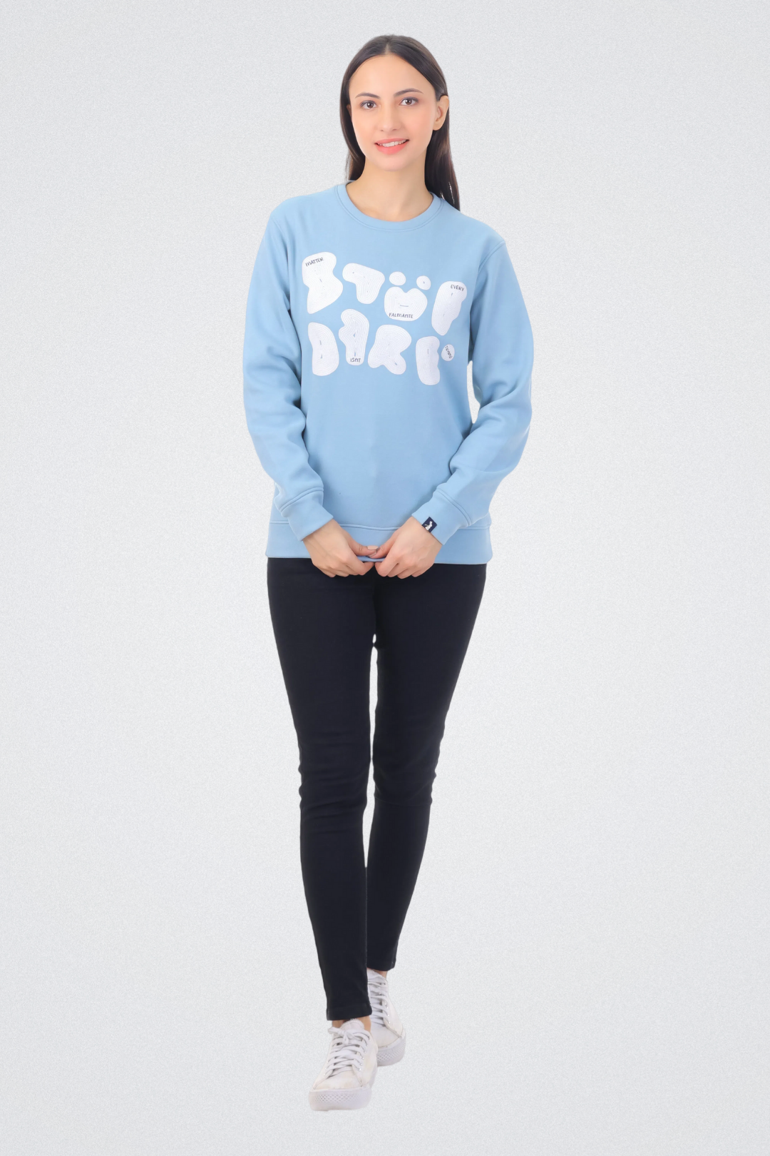 Abstract Typography Art Sweatshirt