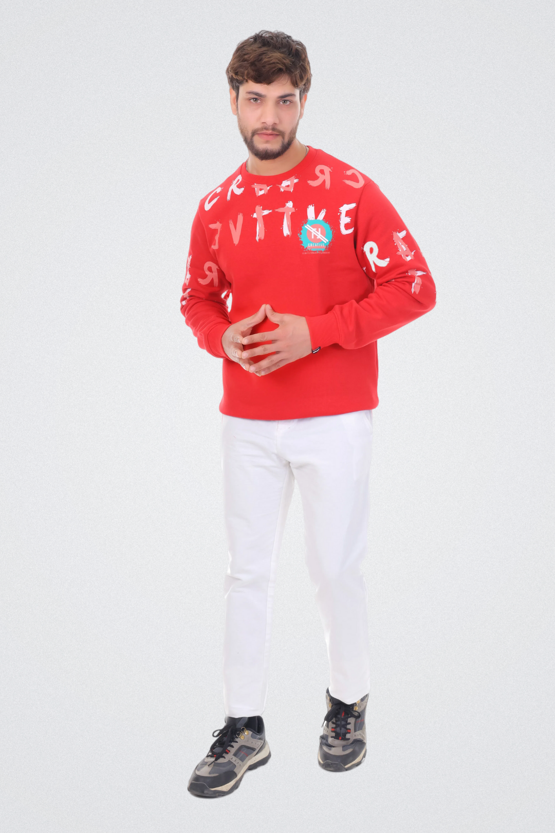 Creative Graphic Print Sweatshirt