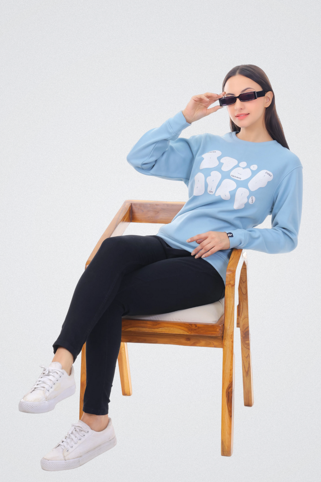 Abstract Typography Art Sweatshirt