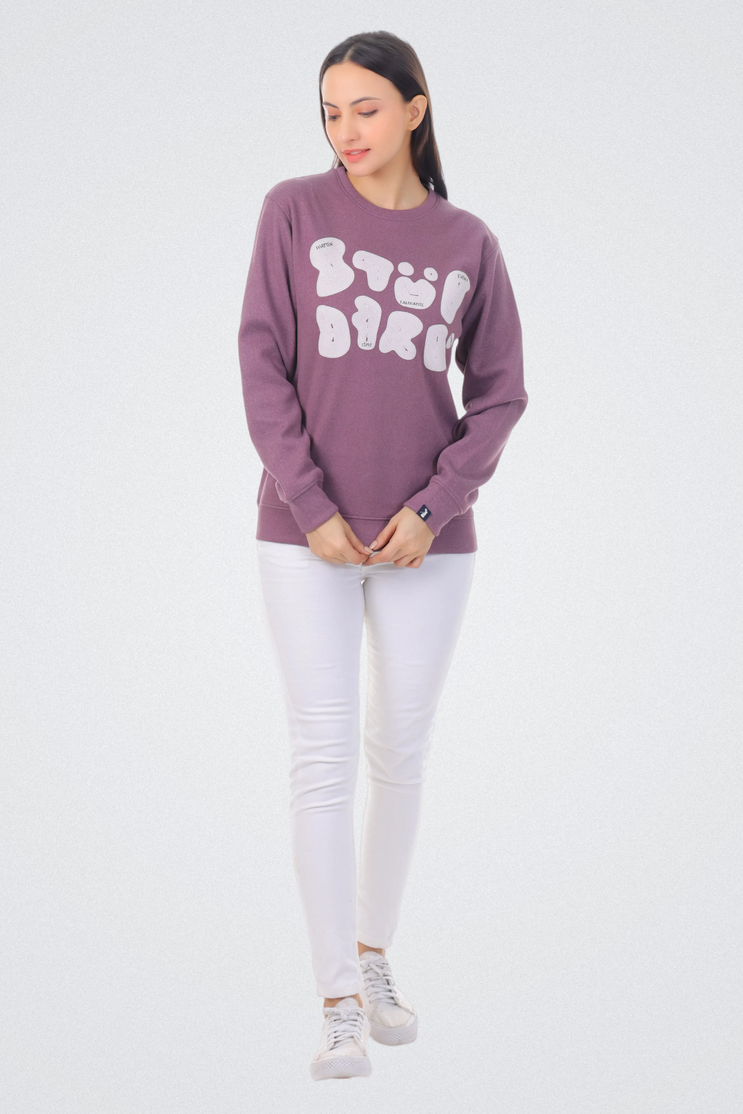 Abstract Typography Art Sweatshirt