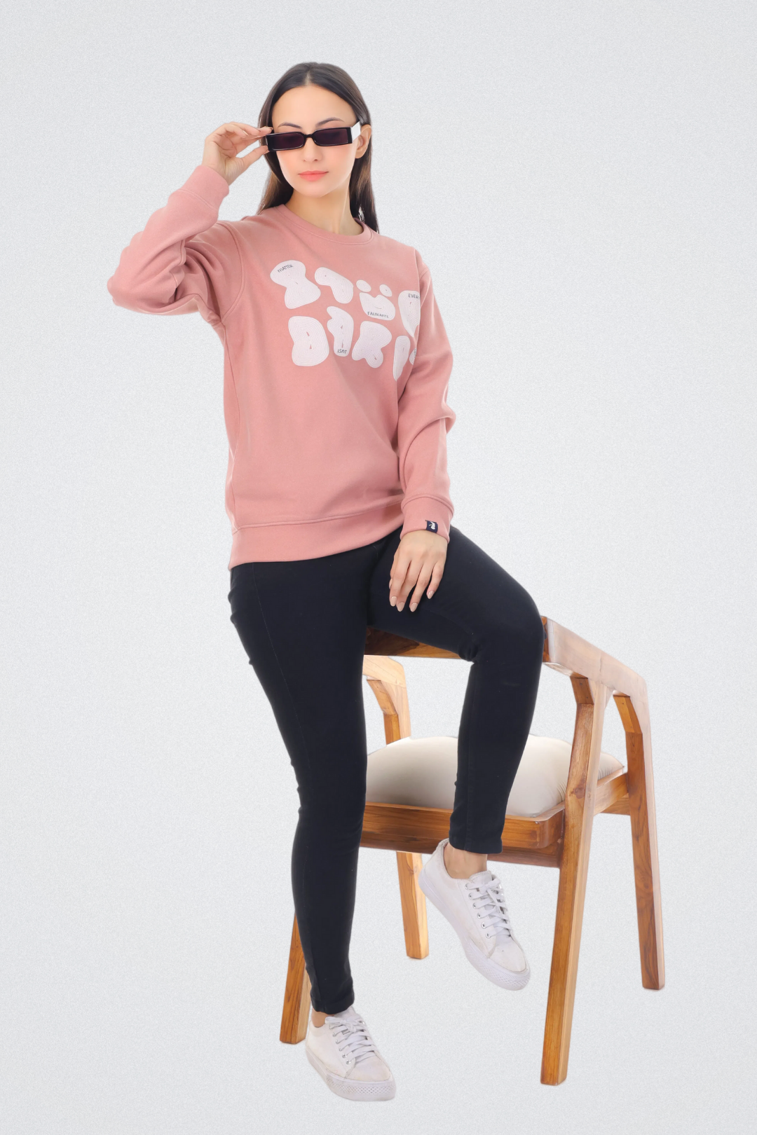 Abstract Typography Art Sweatshirt