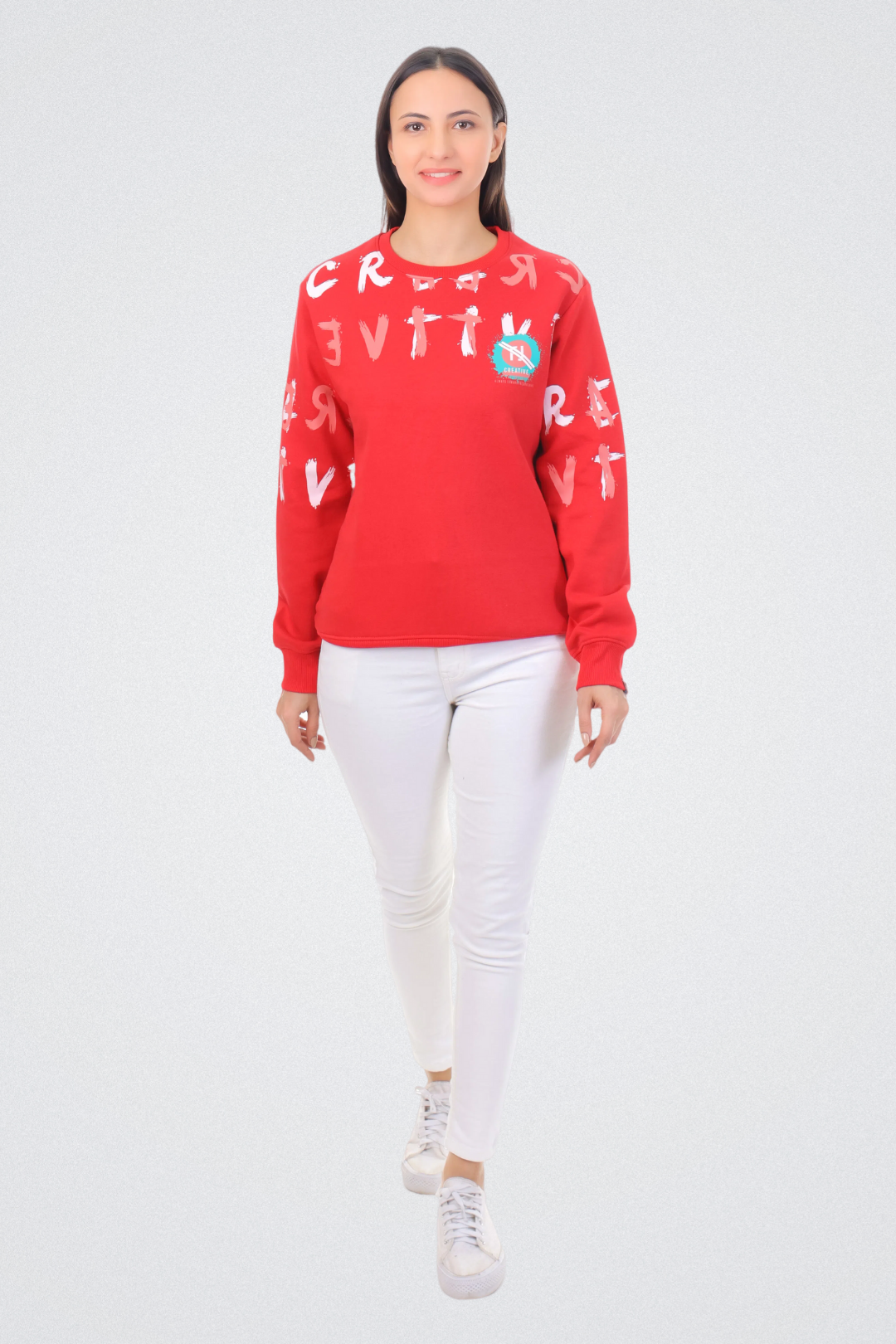 Creative Graphic Print Sweatshirt