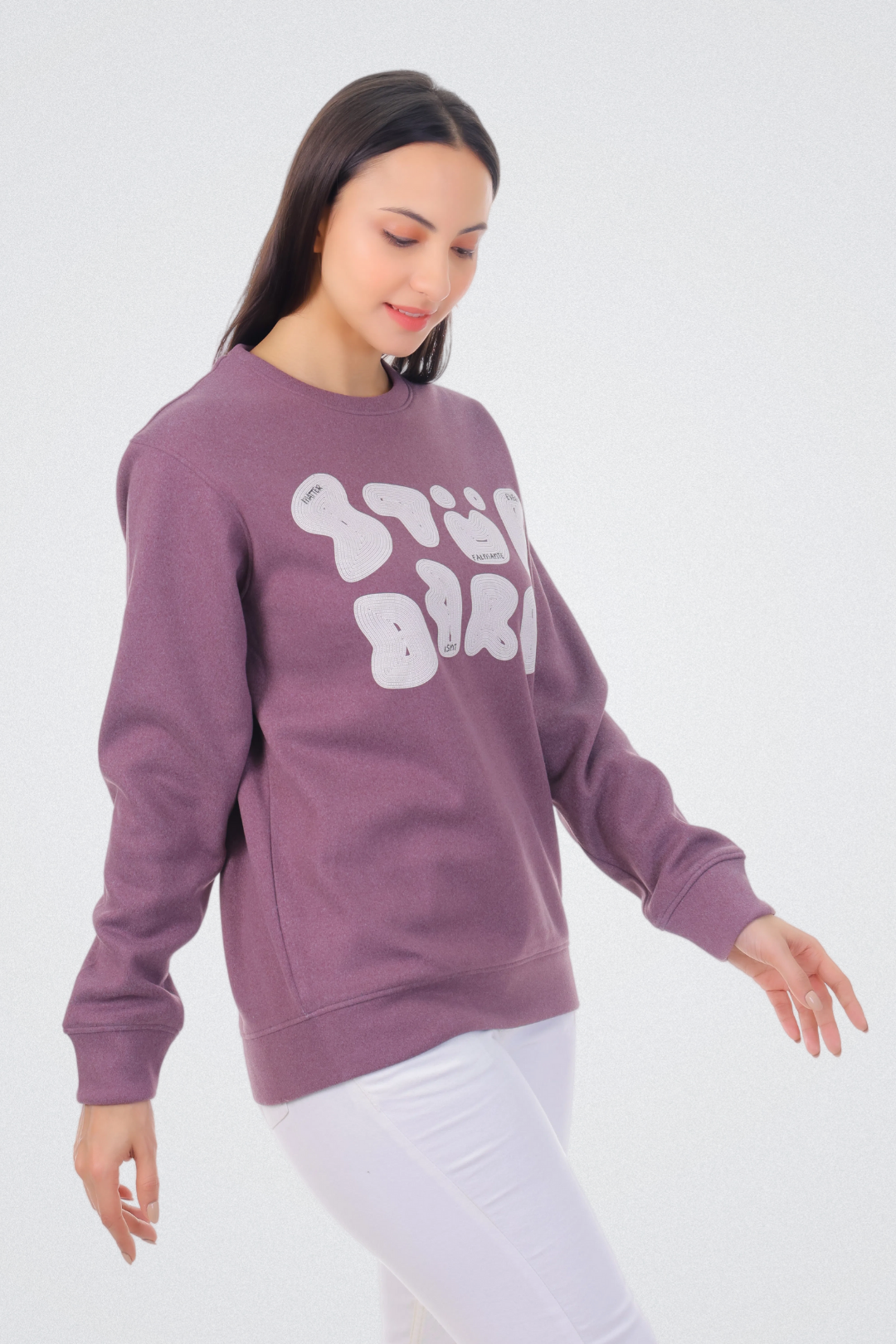 Abstract Typography Art Sweatshirt