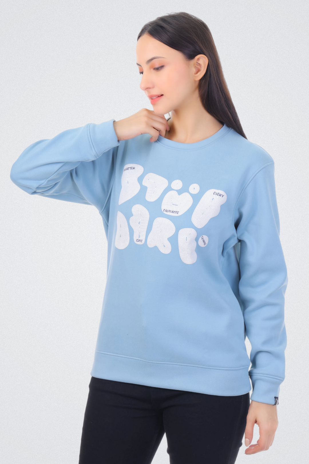 Abstract Typography Art Sweatshirt