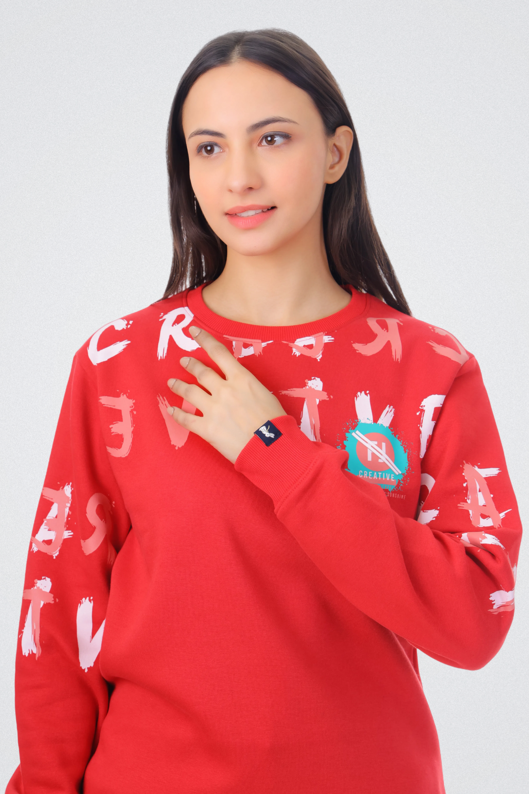 Creative Graphic Print Sweatshirt