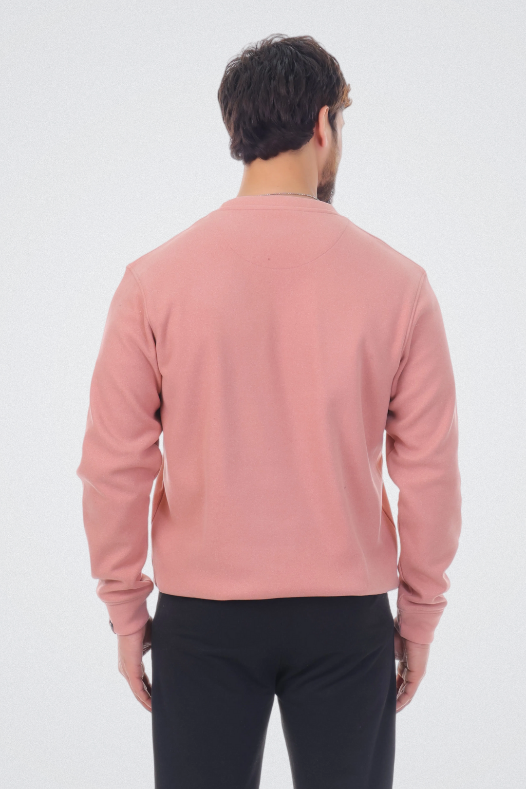 Abstract Typography Art Blush Pink Sweatshirt