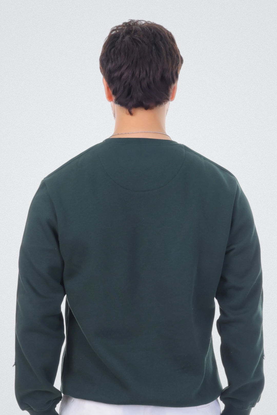 Solid Sweatshirt with Flap Pocket