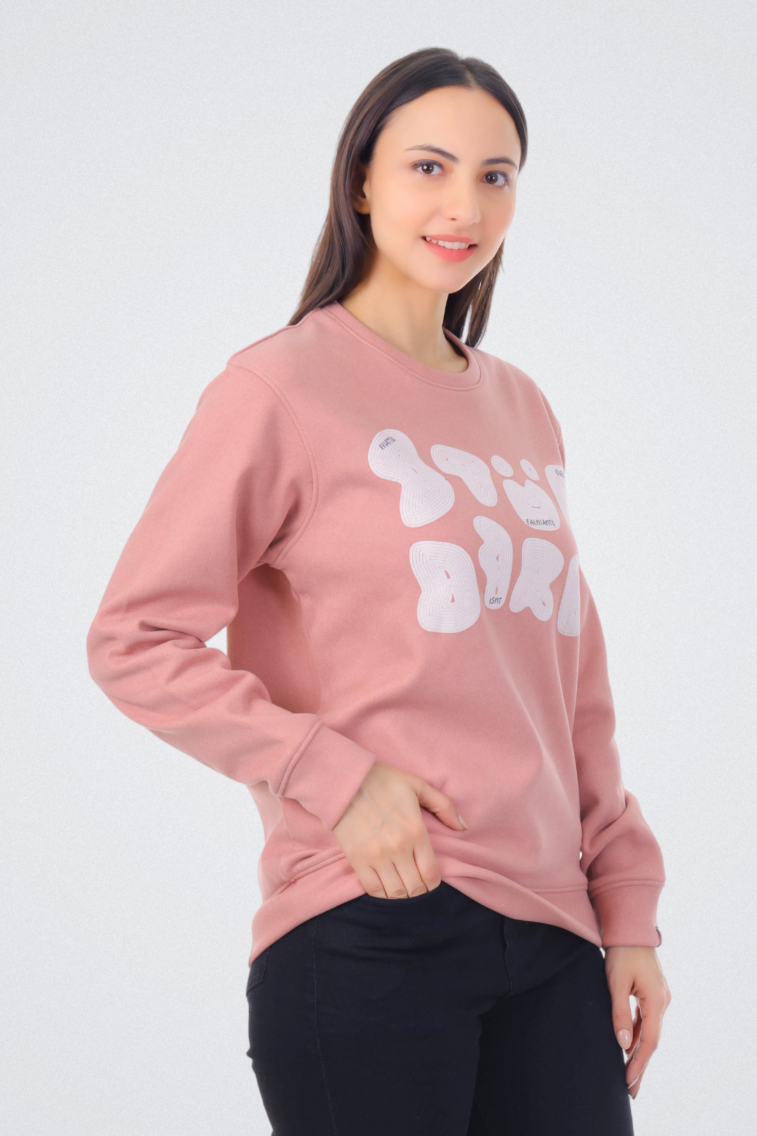 Abstract Typography Art Sweatshirt