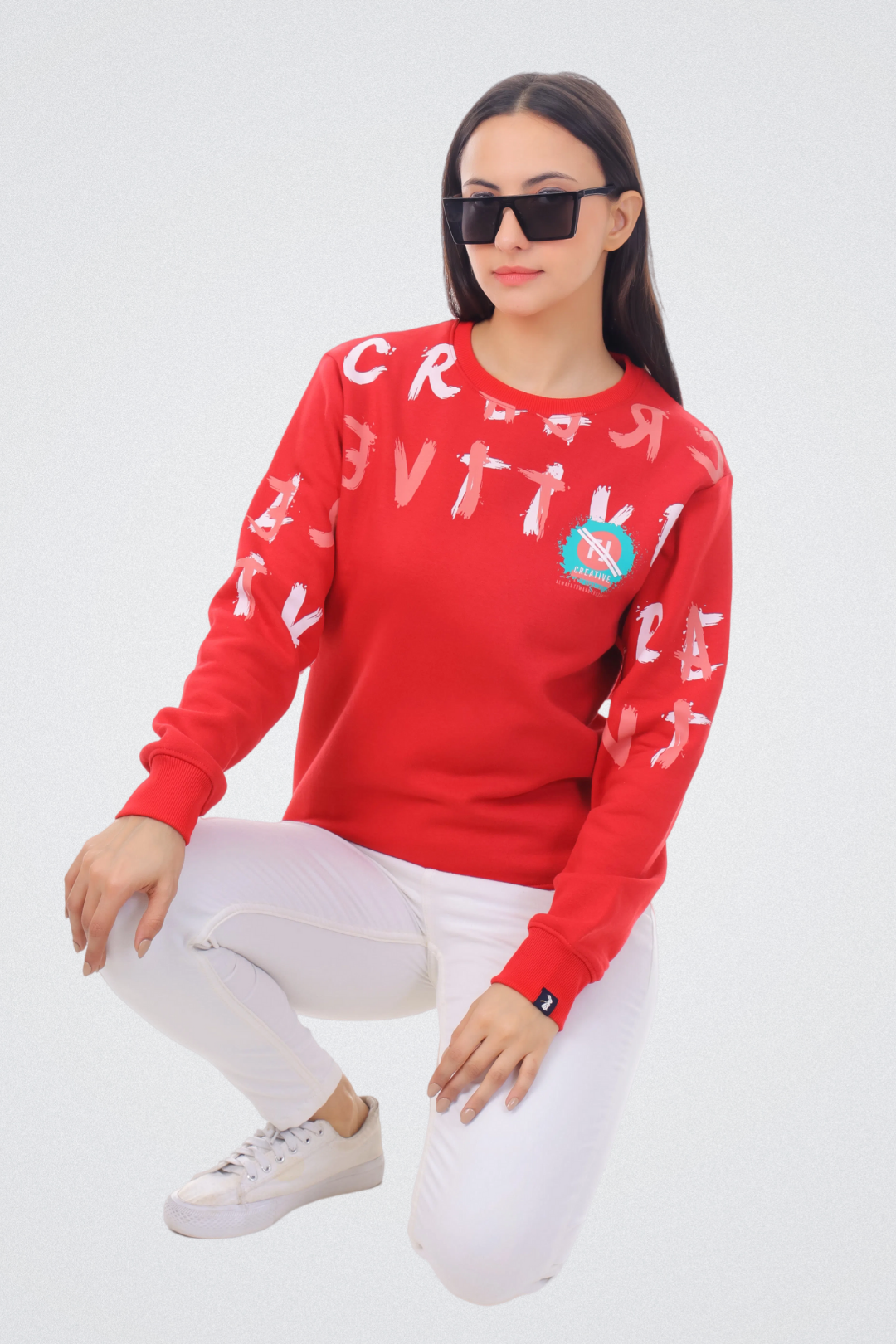 Creative Graphic Print Sweatshirt