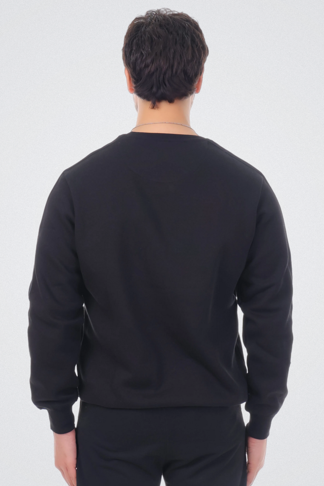 Solid Sweatshirt with Flap Pocket