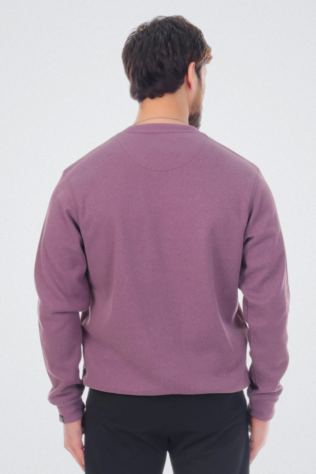 Abstract Typography Art Plum Purple Sweatshirt