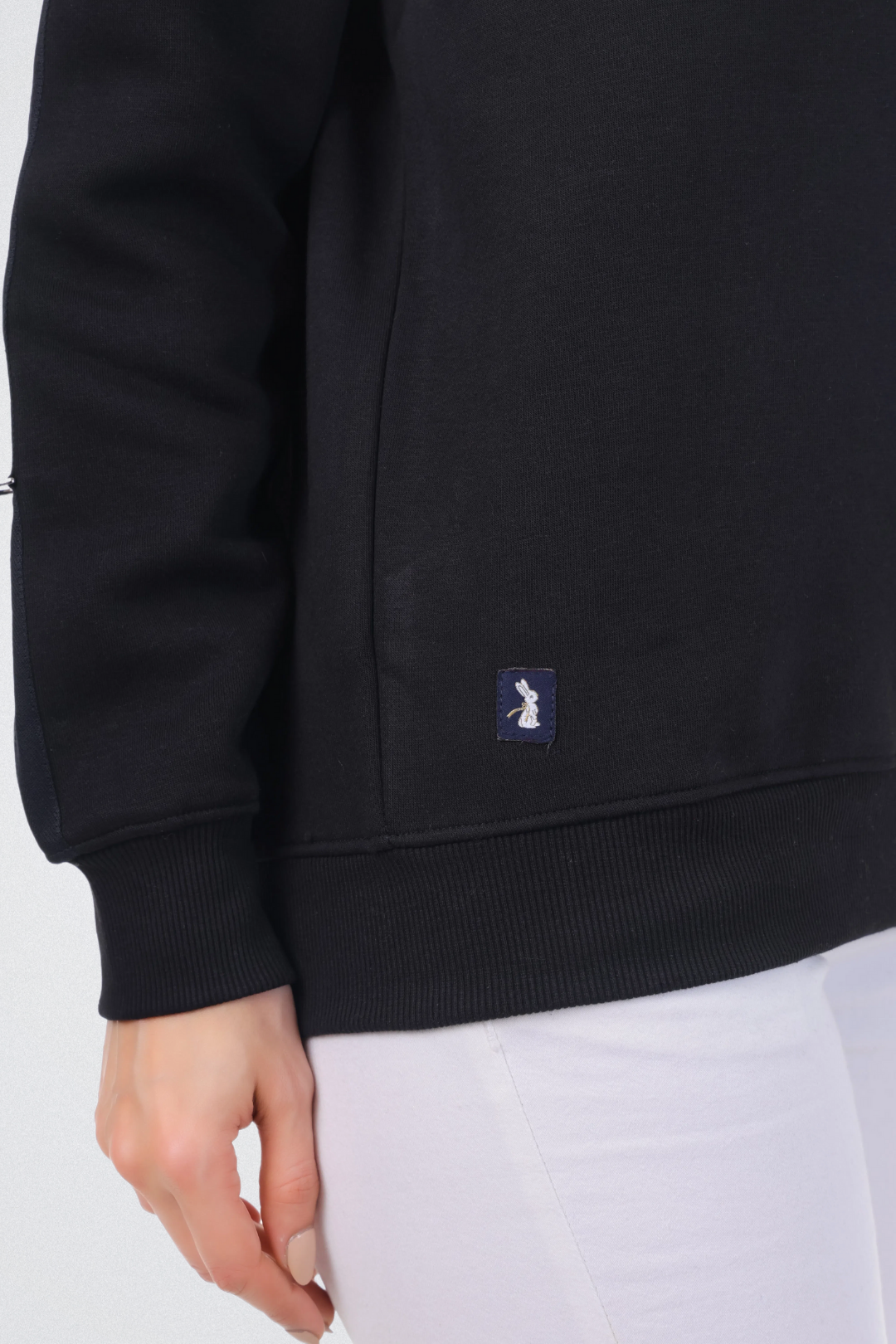 Solid Sweatshirt with Flap Pocket