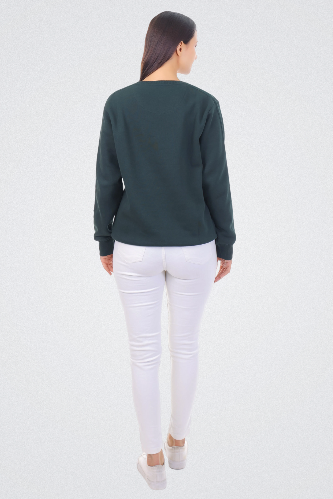 Solid Sweatshirt with Flap Pocket