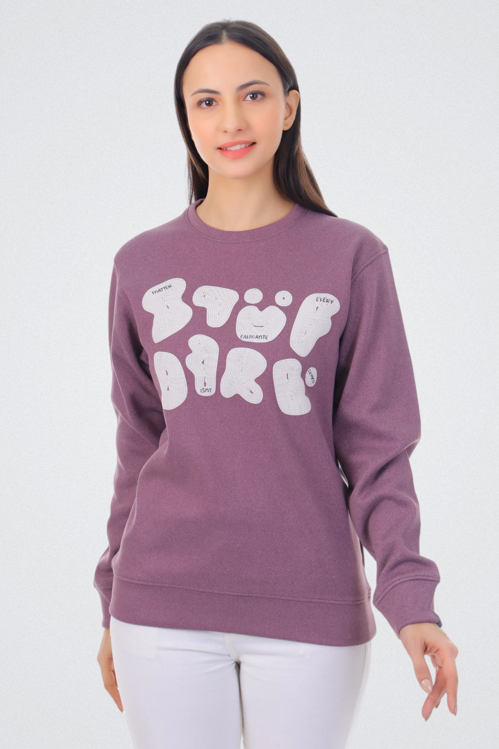 Abstract Typography Art Sweatshirt