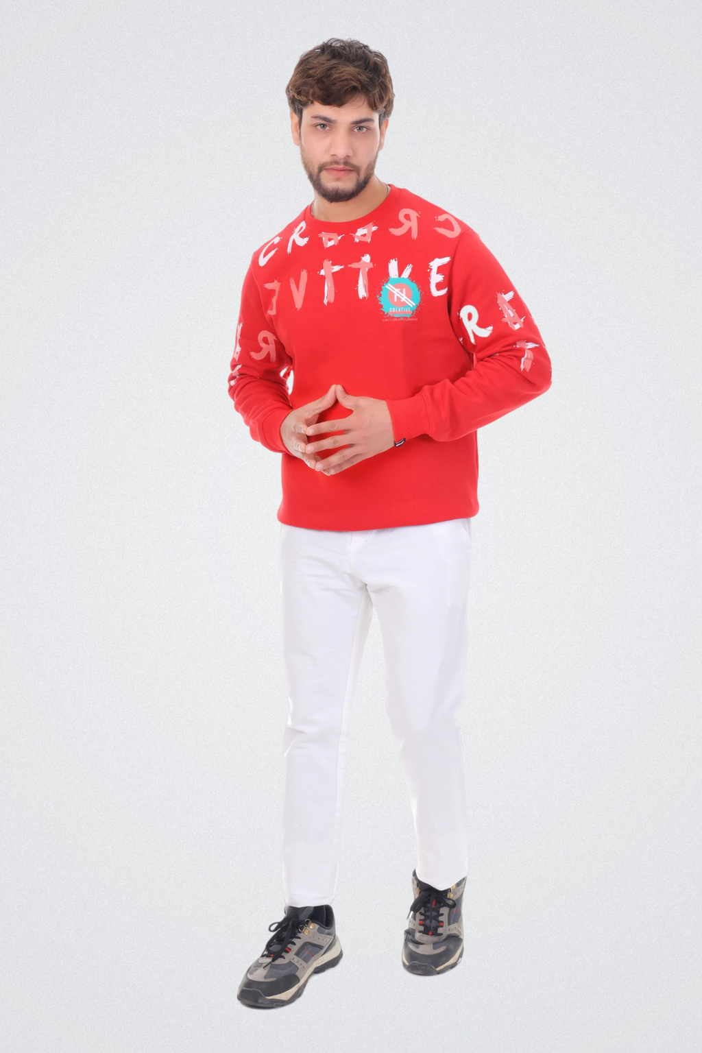 Creative Graphic Print Sweatshirt 